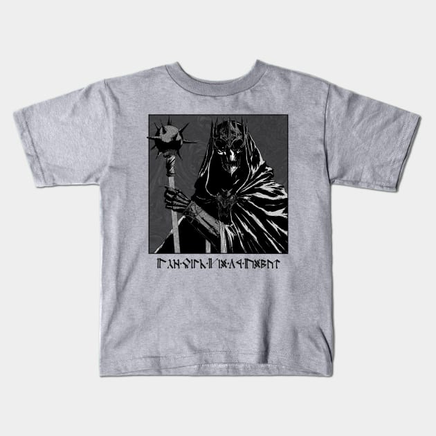 The Witch-King of Angmar Kids T-Shirt by Wheeco